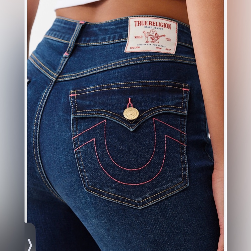 True Religion Halle High Rise Jean PINK Y2K NWT 29